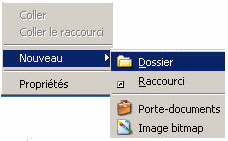 Cration d'un nouveau dossier